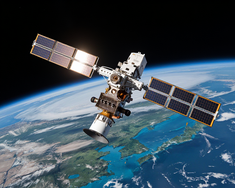 South Korean Satellite Orbiting Earth