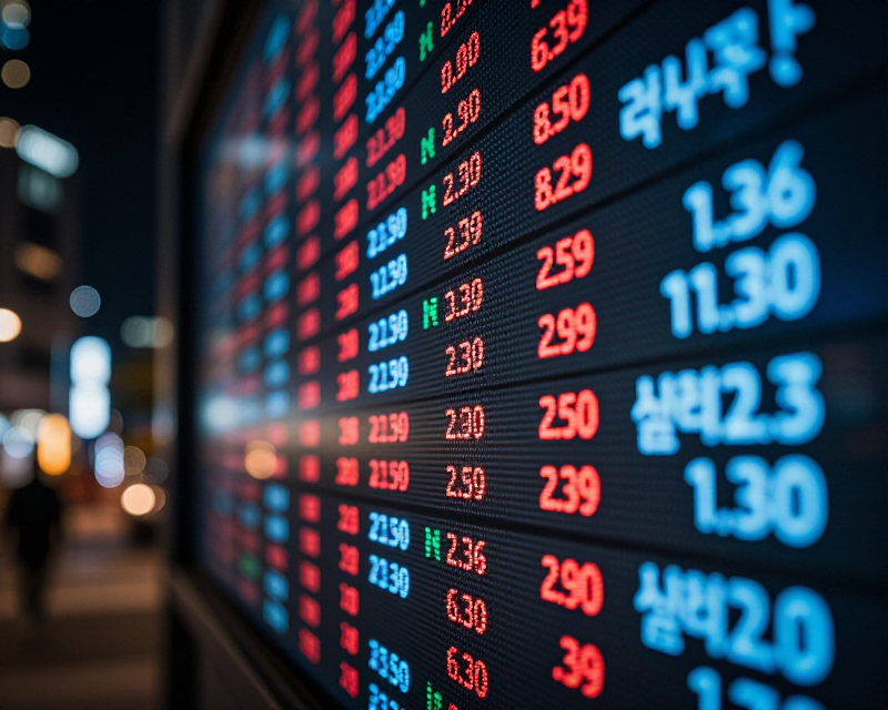 Digital Stock Market Display