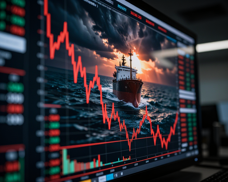 Global Economic Tension Concept