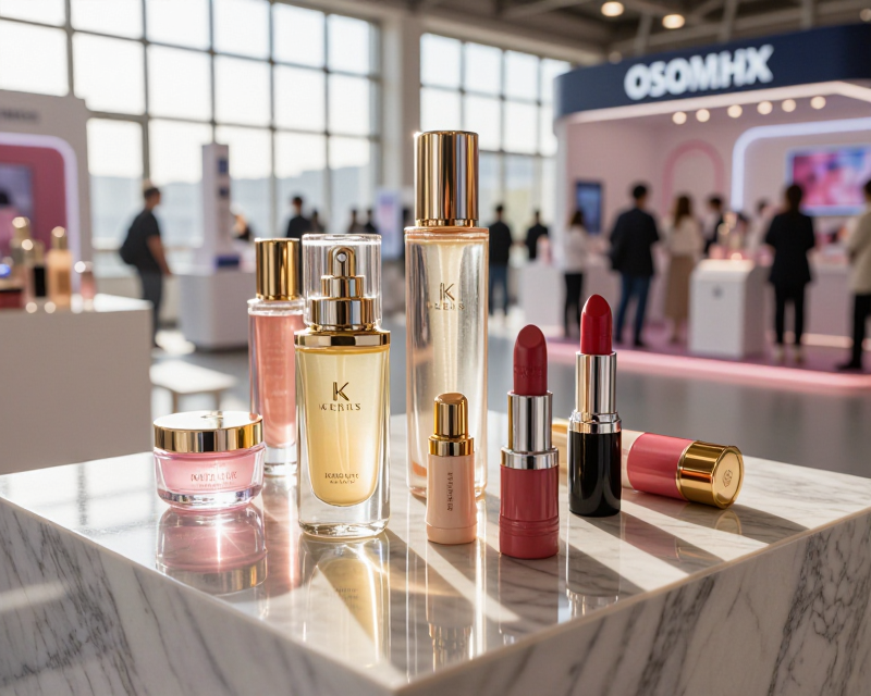 Modern K-Beauty Exhibition Scene