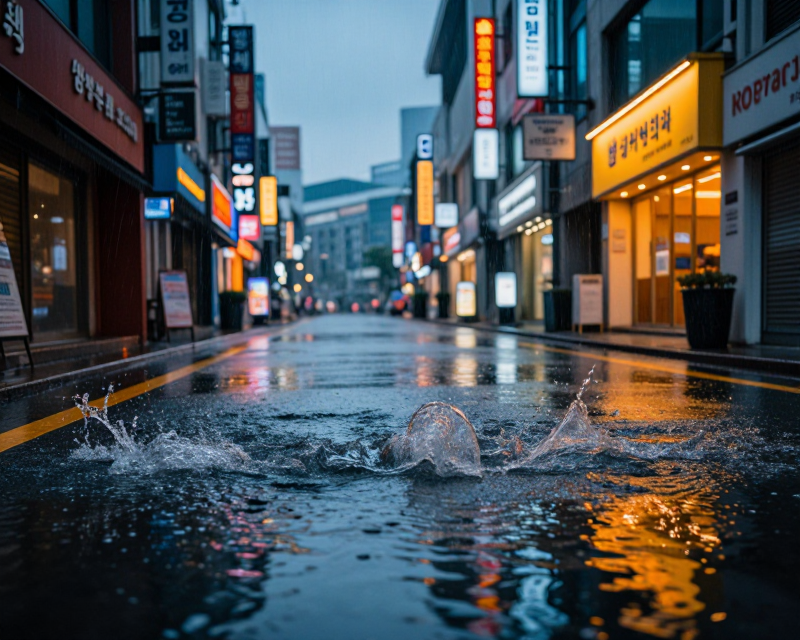 Heavy Rain in Seoul
