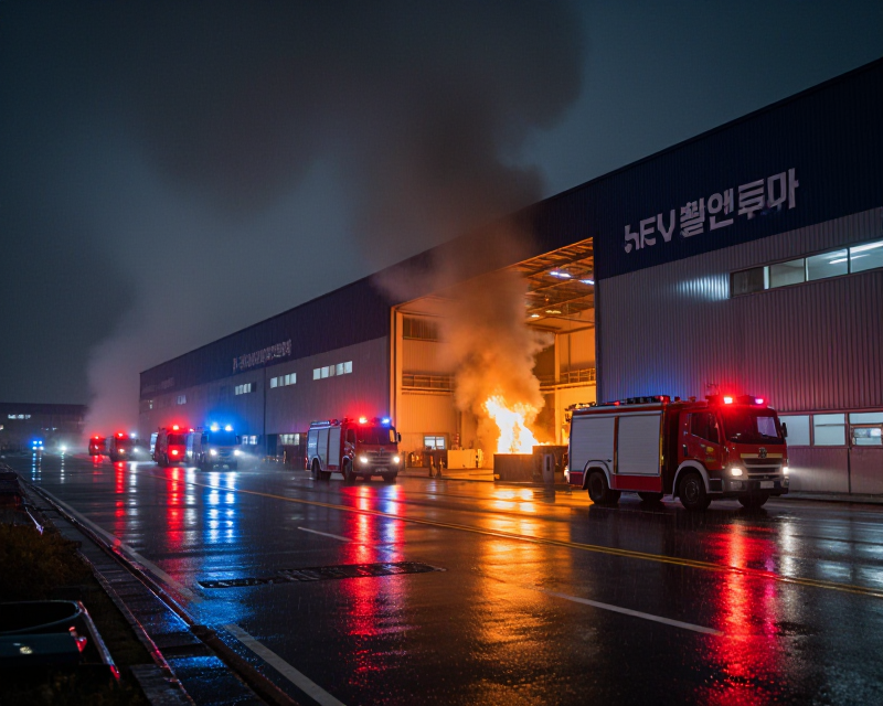 Incheon Warehouse Fire Scene