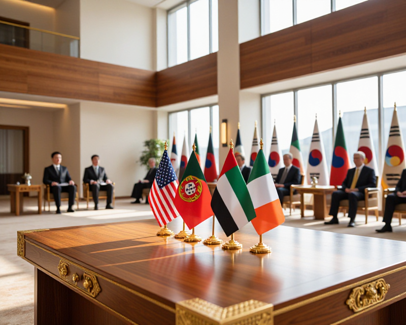Diplomatic Ceremony Atmosphere