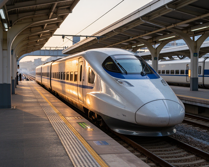 Modern High-speed Train in South Korea