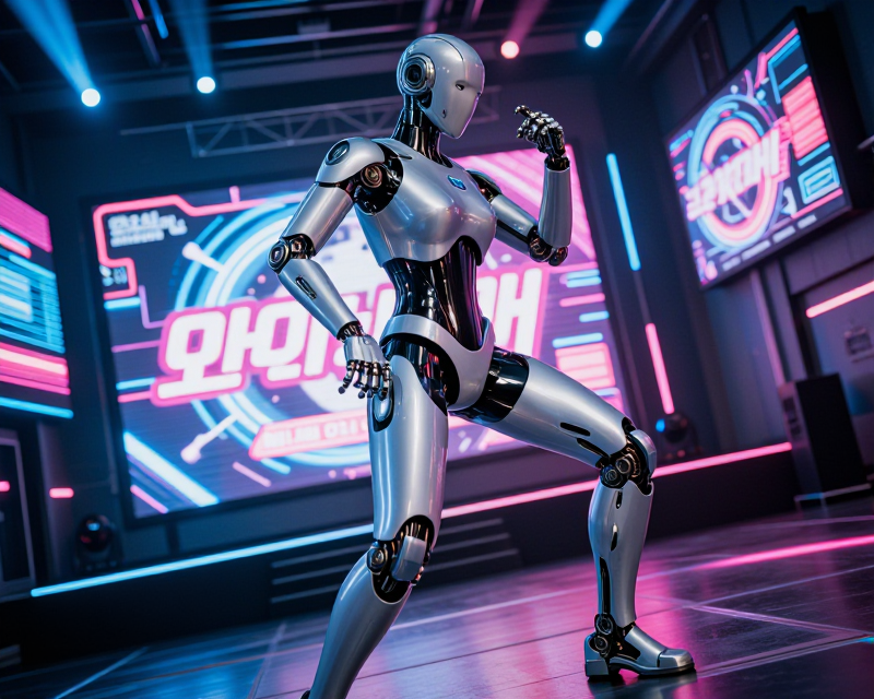 Futuristic Robot K-pop Performance