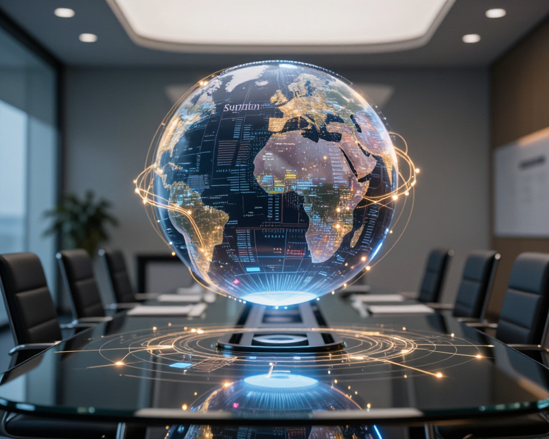 AI and Global Finance Concept