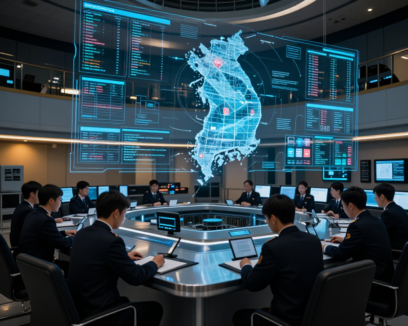 High-tech Intelligence Command Center
