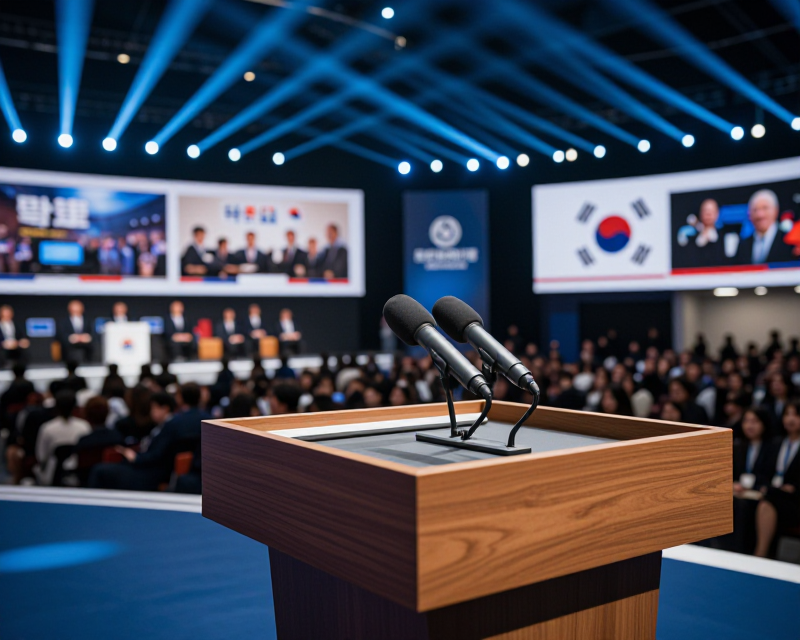 Political Convention Atmosphere